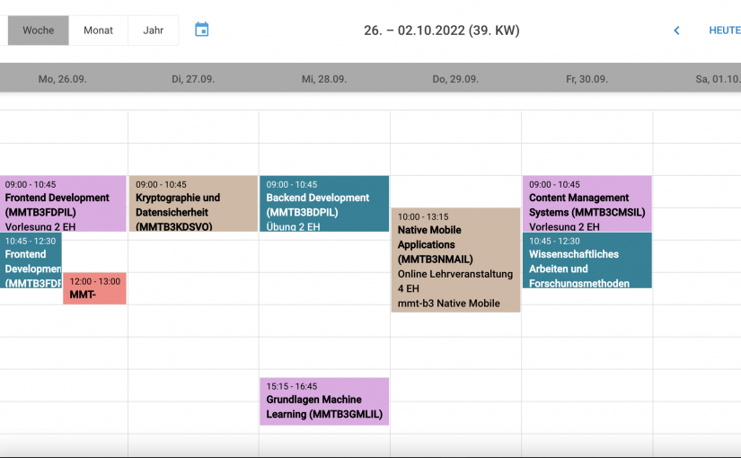 Stundenplan